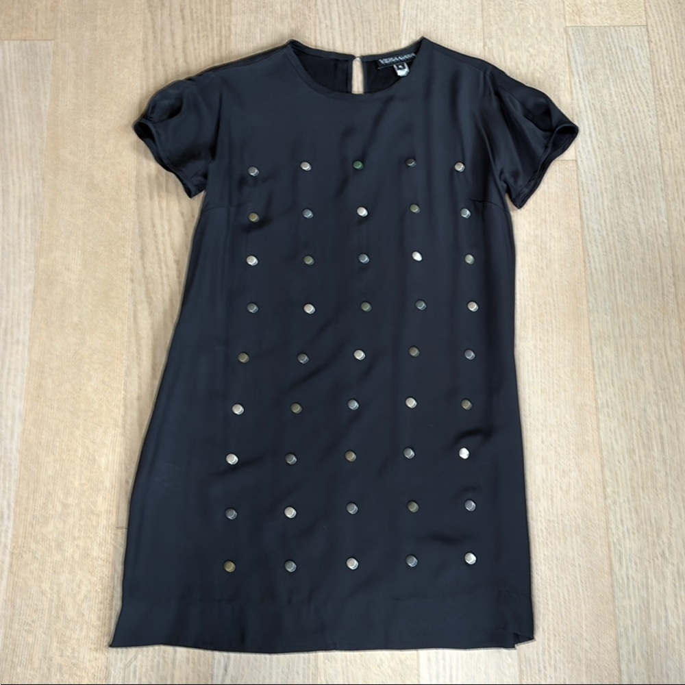 Vena Cava Black Embellished Short Sleeve Tunic Dress- featured on Sex & The City - Picture 2 of 6